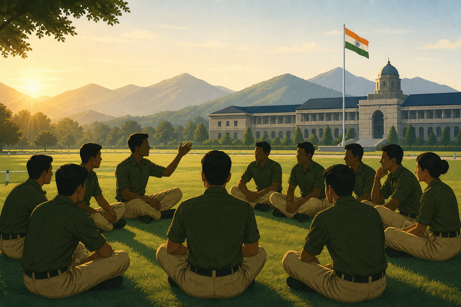 SSB GTO tasks guide series — Group Discussion and obstacle course teamwork at an Indian Services Selection Board.